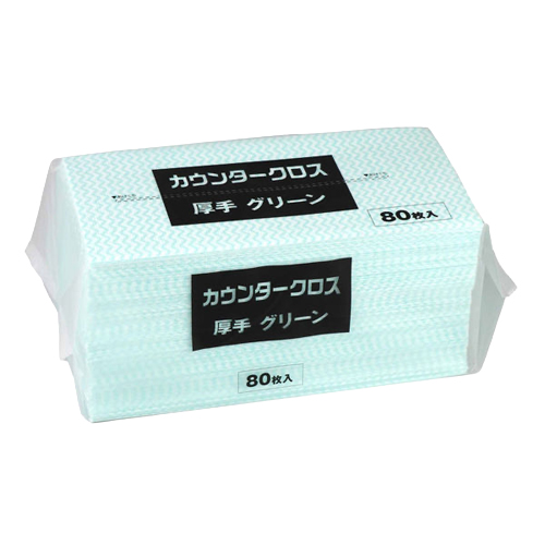 カウンタークロス厚手グリーン