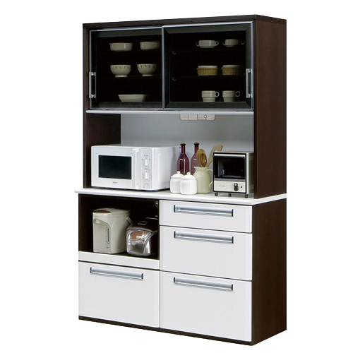 食器棚 ゴールド