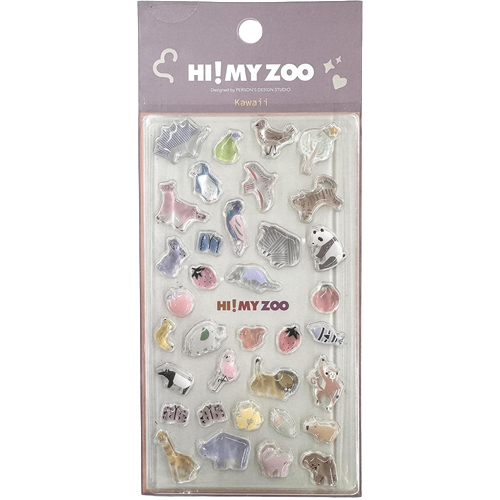 お帰り園田君 ぷくぷくシール A/B HI!MY ZOO ぷくぷくシール(かわいい)/(大人北欧)