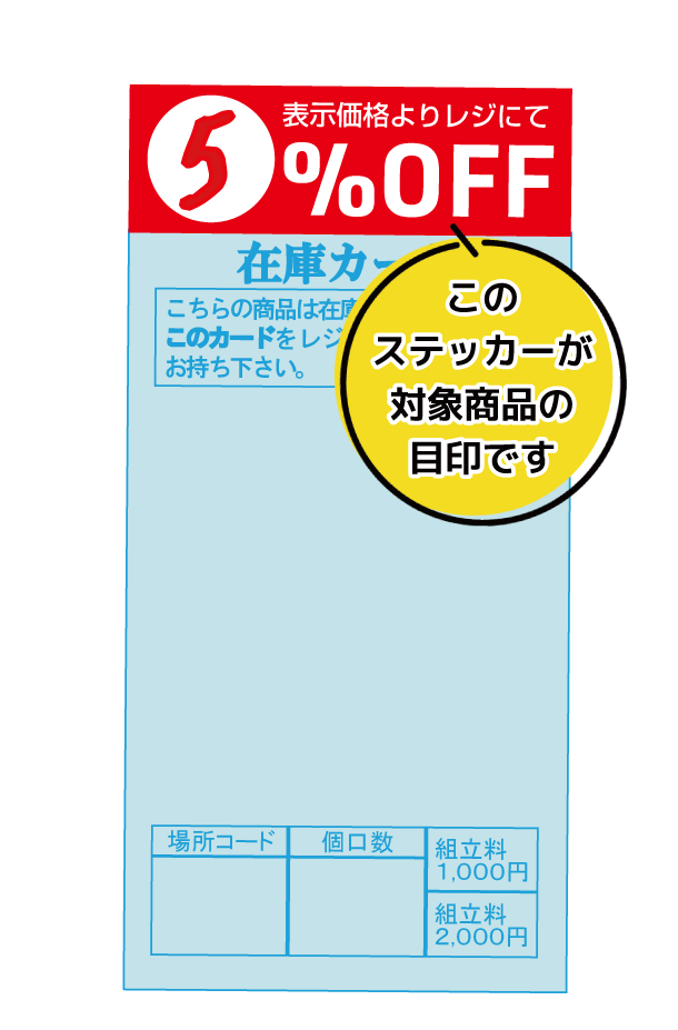 5%OFF対象商品