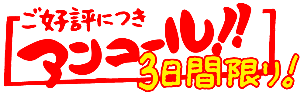 3日間限り