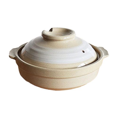 雪はけめ 浅型土鍋