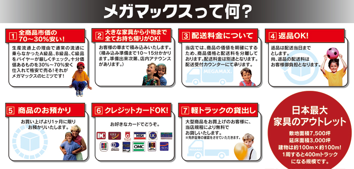 全商品市場価格の70～30％安い！